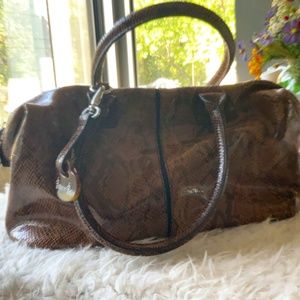 New Barr& Barr real leather, snake skin imitation bag.
